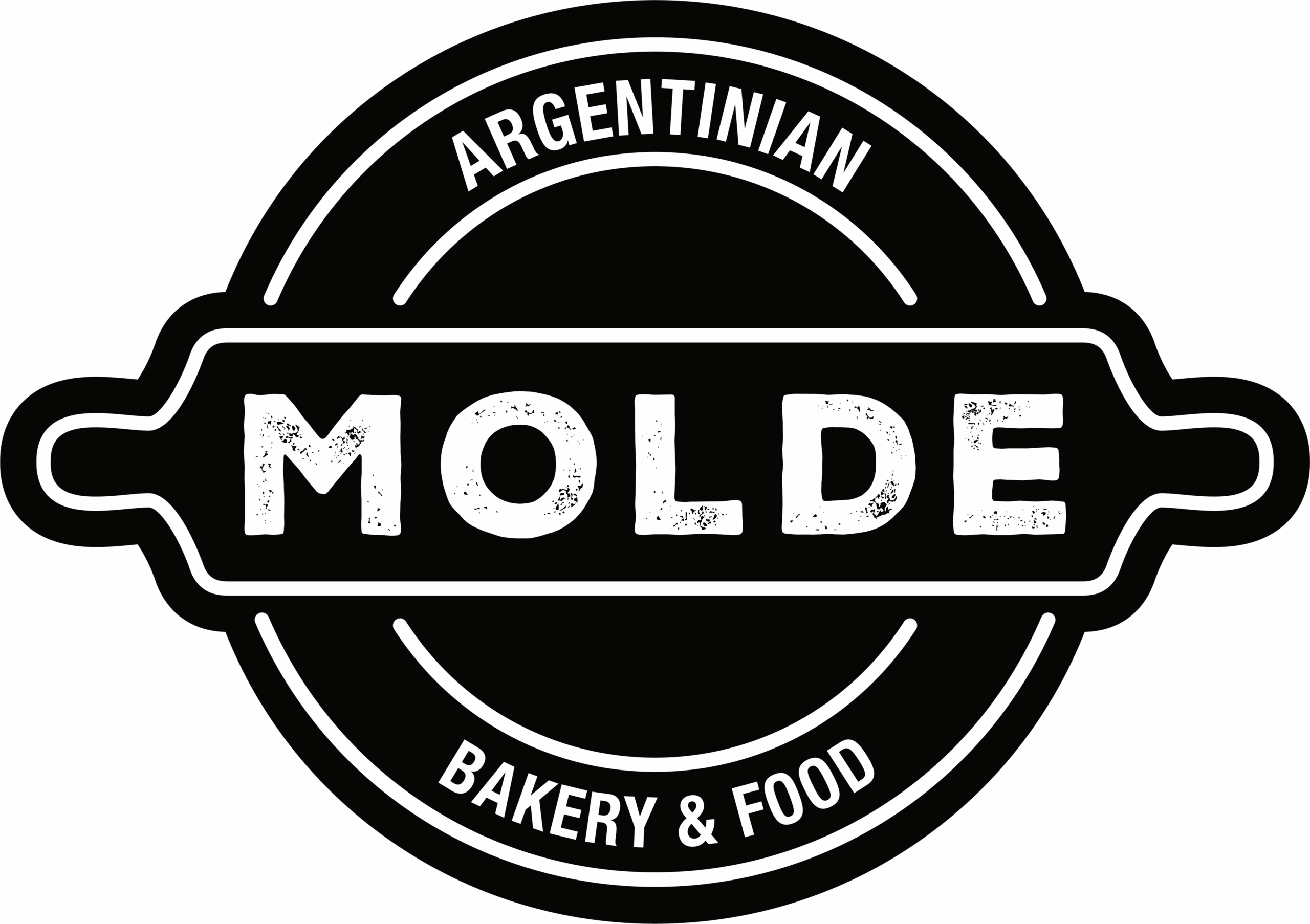 MOLDE - Placa negra Texto Blanco